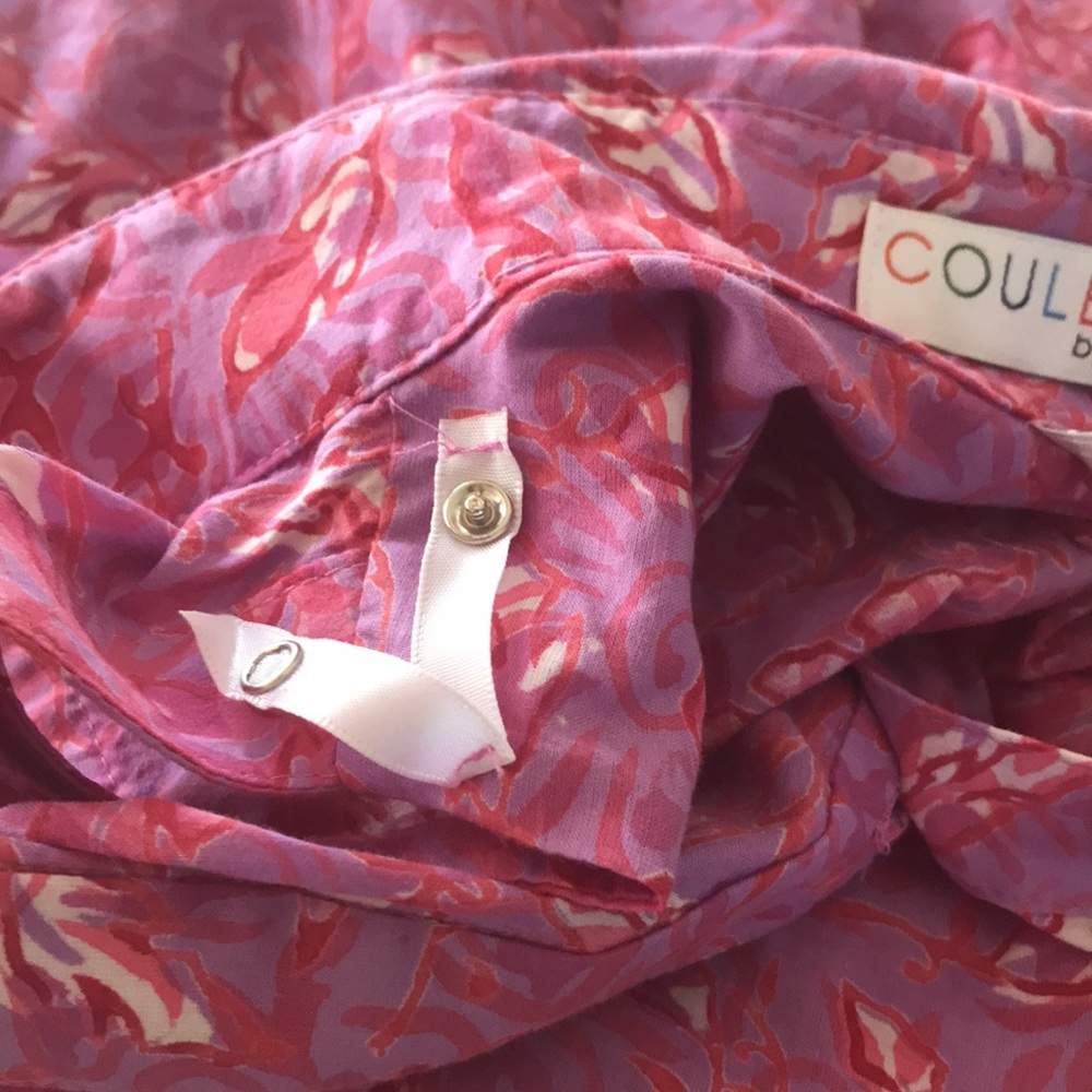 Couleur by Finley M flutter dress pink purple red - Picture 11 of 12
